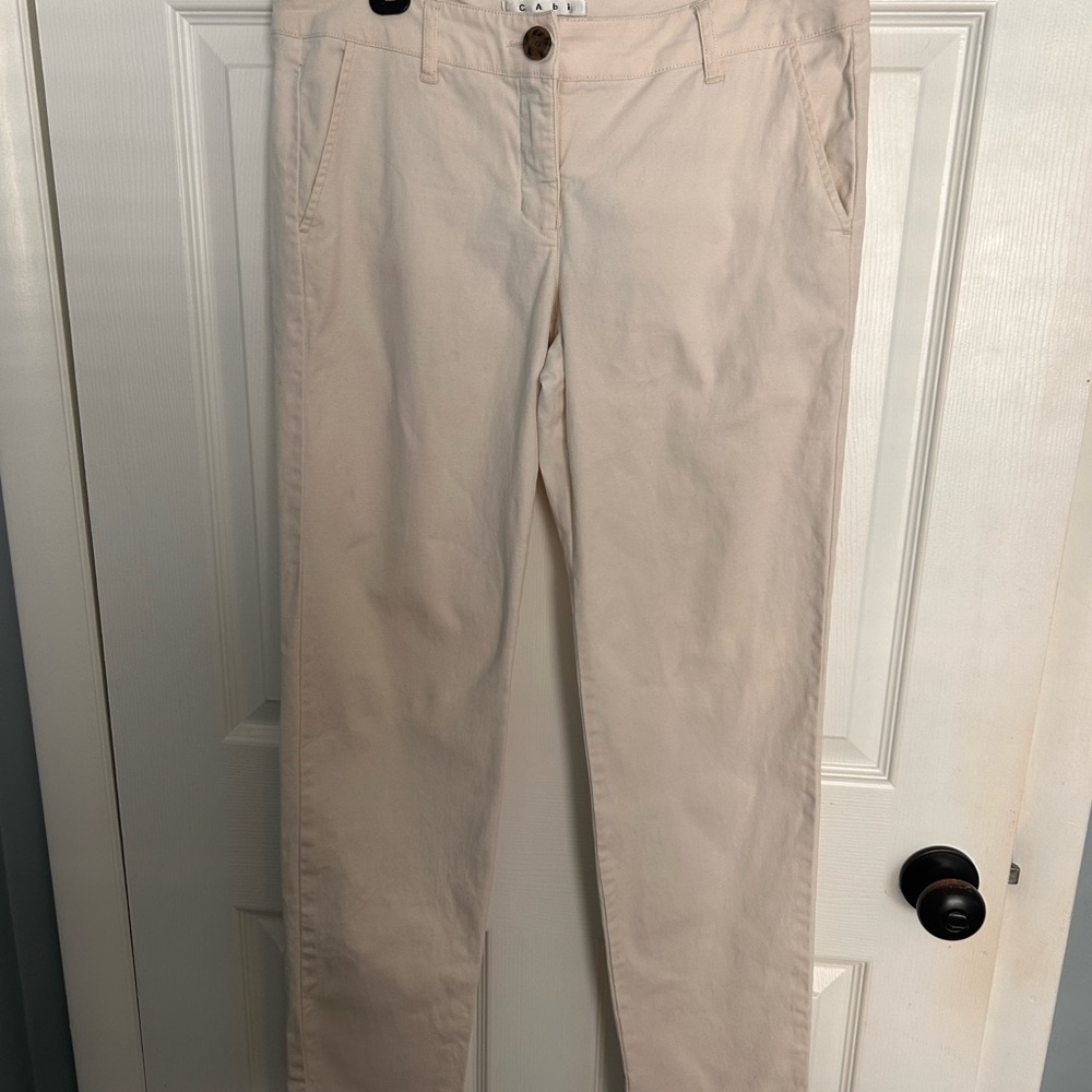 Cabi Canvas pants Women's Beige Jeans